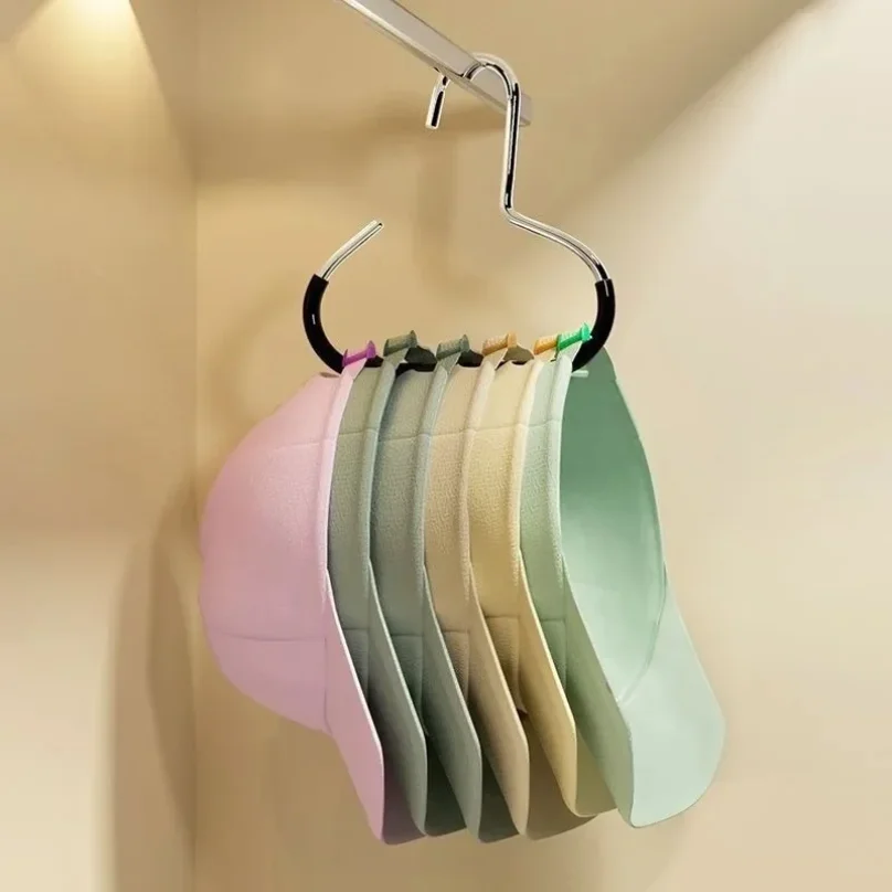 

Durable Circle Ring Hat Hanger Non-marking Non-slip Hat Storage Hook Scarf Towel Tie Hanging Rack