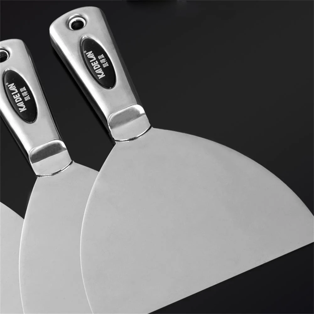 스테인레스 스틸 통합 퍼티 나이프 스크레이퍼 주걱 퍼티 페인터 페인트 도구 석고 삽 깨끗한 주걱 건설 도구