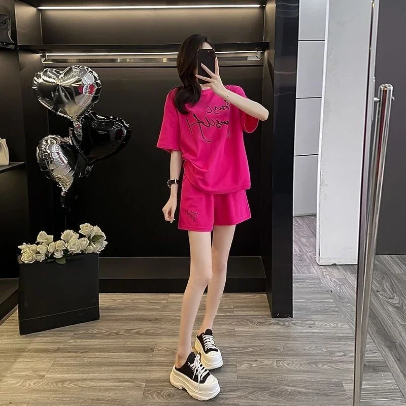 Damesshorts Werkkleding Zak Alfabet Goedkope aanbiedingen Koreaanse stijl Vakantie-outfits Vrouw 2025 Outfit Korte damessets 2-delig