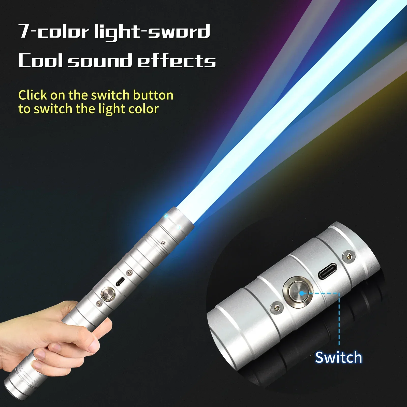 sable-de-luz-metalico-1a-rgb-para-duelos-con-movimiento-suave-14-colores-cambiantes-sonidos-y-luces-intermitentes-juguete