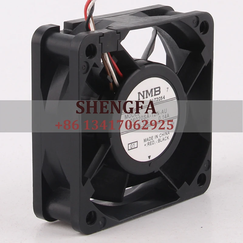 NMB Case Fan 06020SA-12N-AU 60×60×20mm 12V 0.14A 6020 Switch Server Cooling Fan