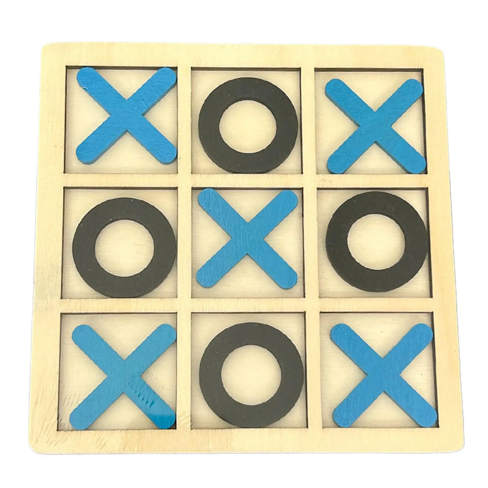 Tic TAC Toe Games Quebra-cabeça, Puzzles De Madeira, Decoração De Mesa De Café, Exterior E Interior, Adultos e Crianças, Presentes De Férias