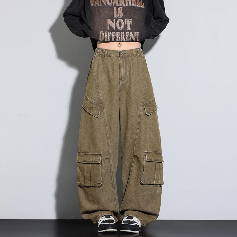 Abbigliamento da lavoro da uomo per giovani all'aperto per l'autunno Pantaloni larghi e casual di fascia alta di fascia alta Pantaloni a gamba dritta da uomo alla moda