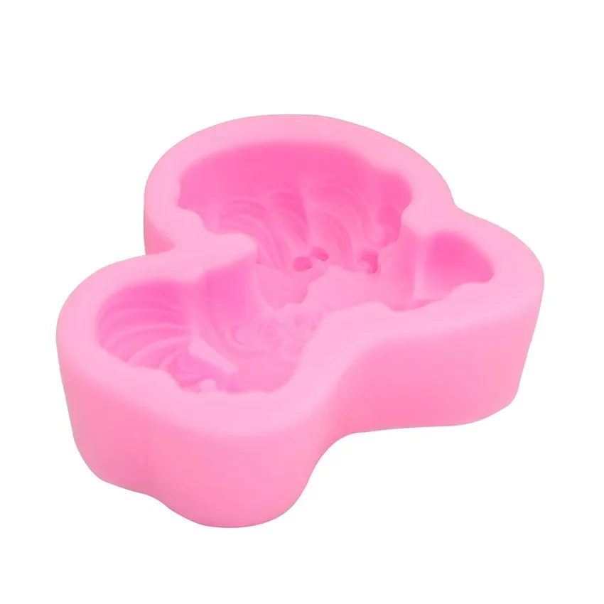 Nuovo 3D Happy Running Pony Horse stampi antiaderente fondente zucchero gelatina Jello Ice sapone stampi in Silicone strumenti per decorare torte