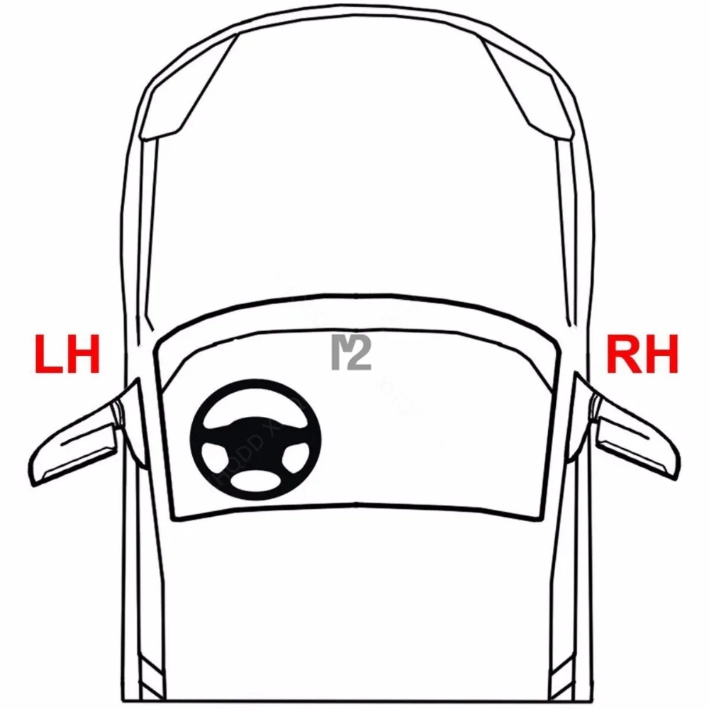 New OEM Front Side Door Inner Mirror Cover Panel Trim For 2016-2017 Hyundai Elantra 87650F20104X  87660F20104X 87660-F20104X