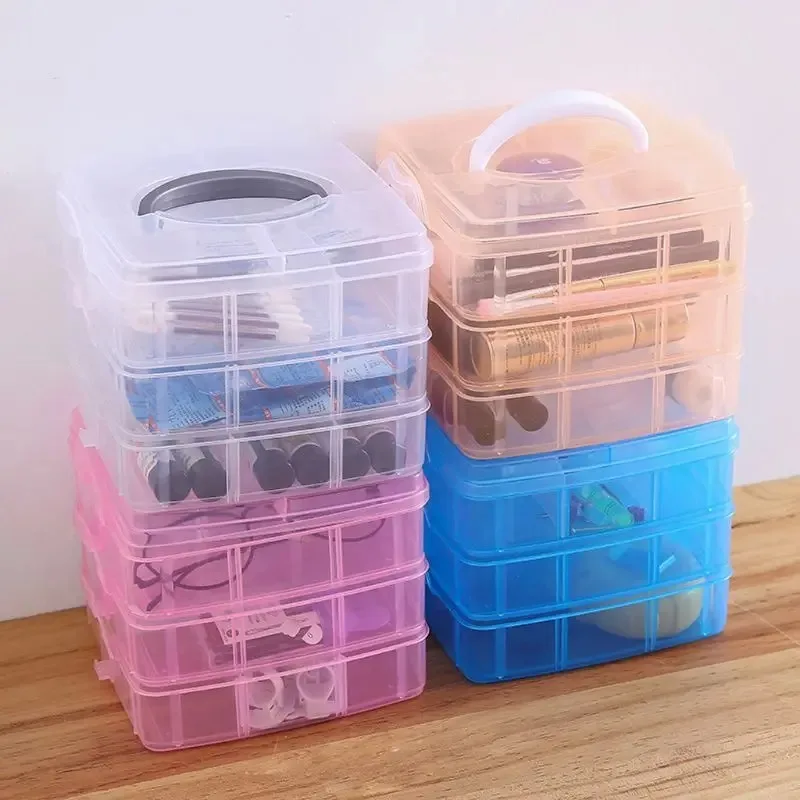 

Life Essential Box With Compartments Practical Storage Accessories Box Plastic Case Socks And Panties Storage Container