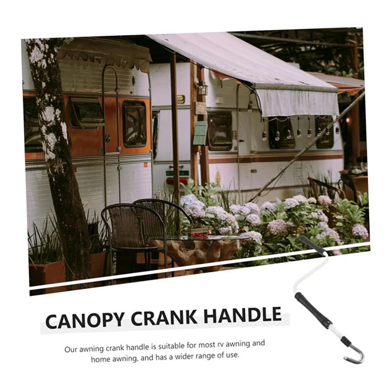 فتاحة مظلة RV، مقبض كرنك مظلة RV مقاس 52 سم، ساحب، شريط كرنك اليد، مقبض عالمي قابل للسحب