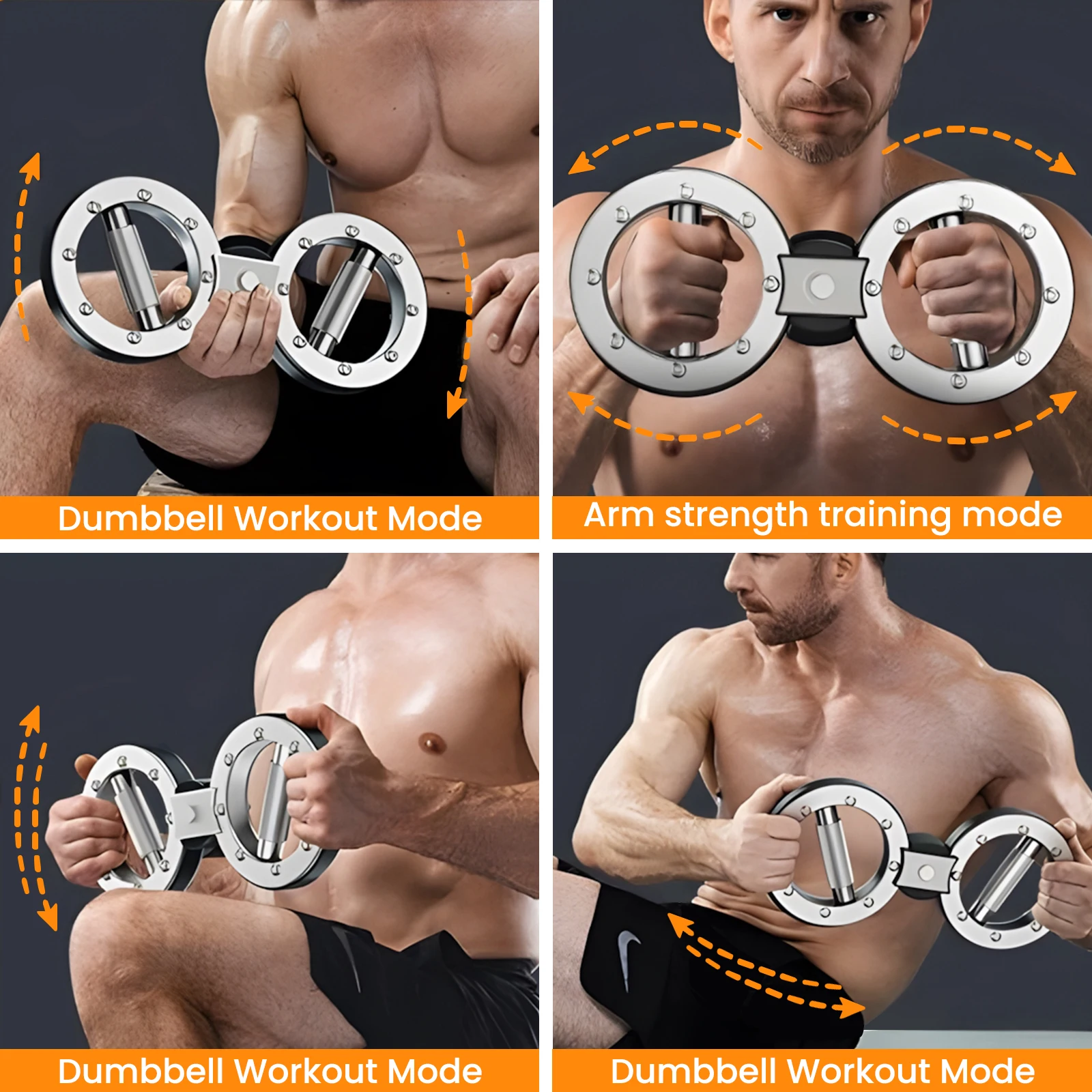 Rotierende Trainingsmaschine, Multifunktionaler Griffkrafttrainer, 8 bis 15 Pfund Einstellbarer Unterarmtrainer, 360 Grad Drehbarer Unterarmtrainer, Geeignet für Heimtraining, Muskelaufbau und Krafttraining – Detail 7