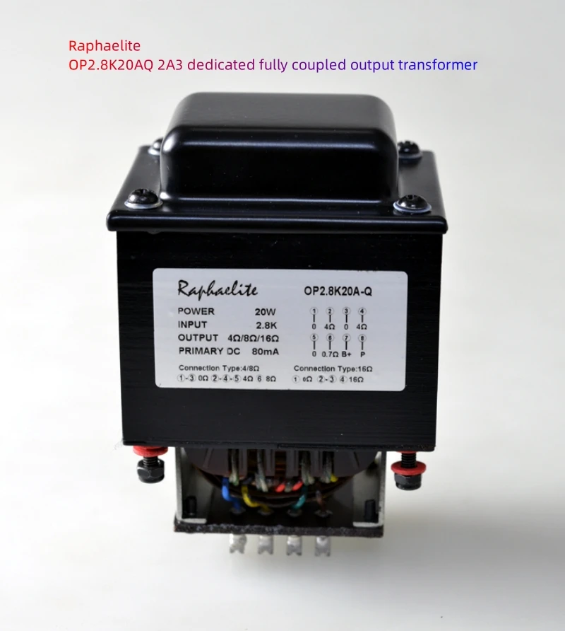 

Raphaelite OP2.8K20AQ 2A3 dedicated fully coupled output transformer