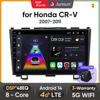 Junsun Android wireless CarPlay Auto Car Radio For Honda CR-V 3 RE CRV 2007-2011 Intelligent Systems RDS DSP GPS FM BT SWC