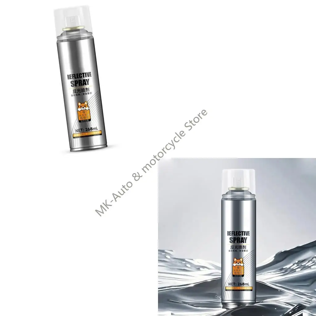 

F62F Anti Aging Reflective Cycling Sprayed For Bikes Enhanced Night Visibility 268ml