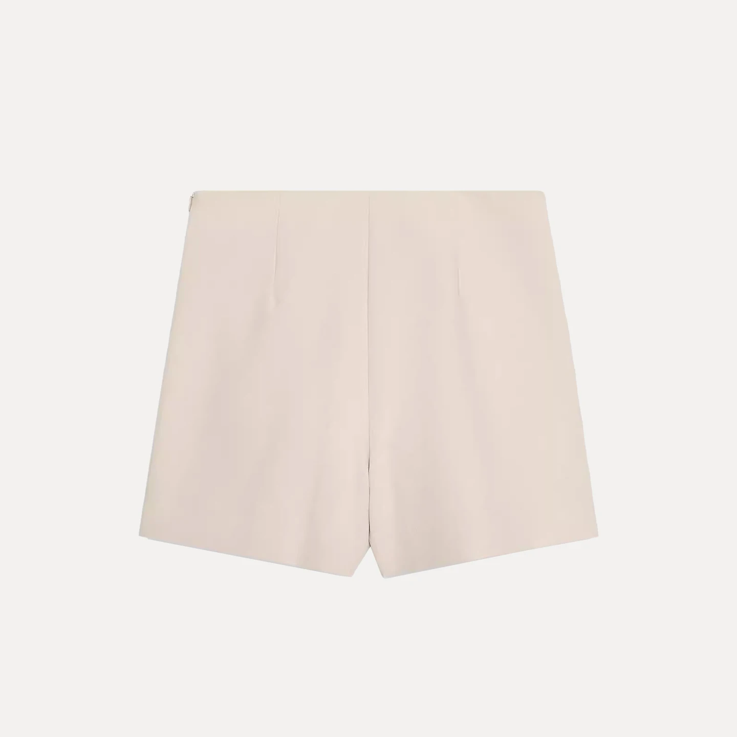 Lässige, dekorative, asymmetrische Damenhose aus Metall, hohe Taille, anderes Material, Damen, Faion, Herbst 2022, Z