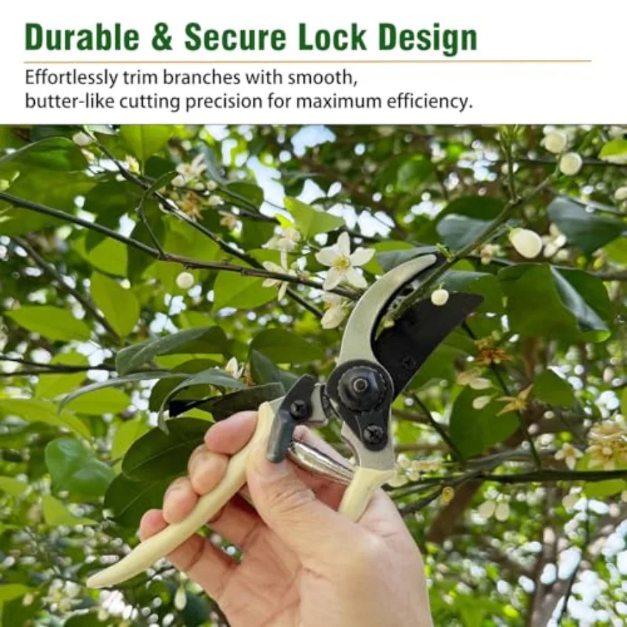 Conjunto de ferramentas de jardim, 9 peças, conjunto de ferramentas de jardinagem resistente com bolsa de ferramentas elegante, vários bolsos de armazenamento, durável, jardim e capina