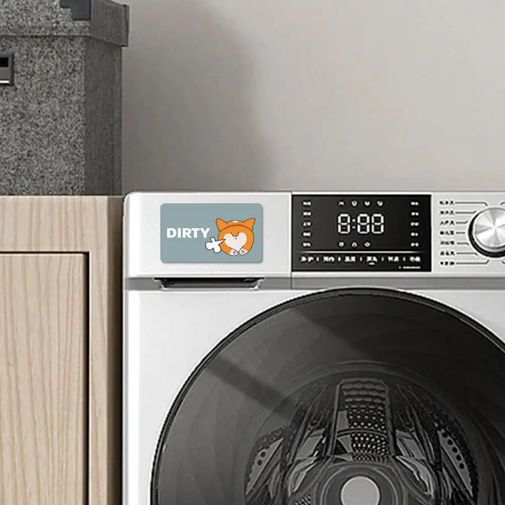 Magnetic Dishwasher Indicator 2pcs Dishwasher Dirty Clean Magnets Magnetic Acrylic Indicators for Dishwashing Machine Kitchen