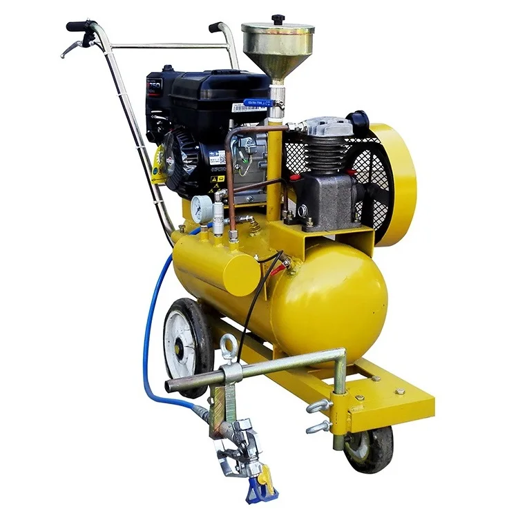 

Hand push small automatic pressure hot melt marking line road marking bottom line machine auxiliary equipment