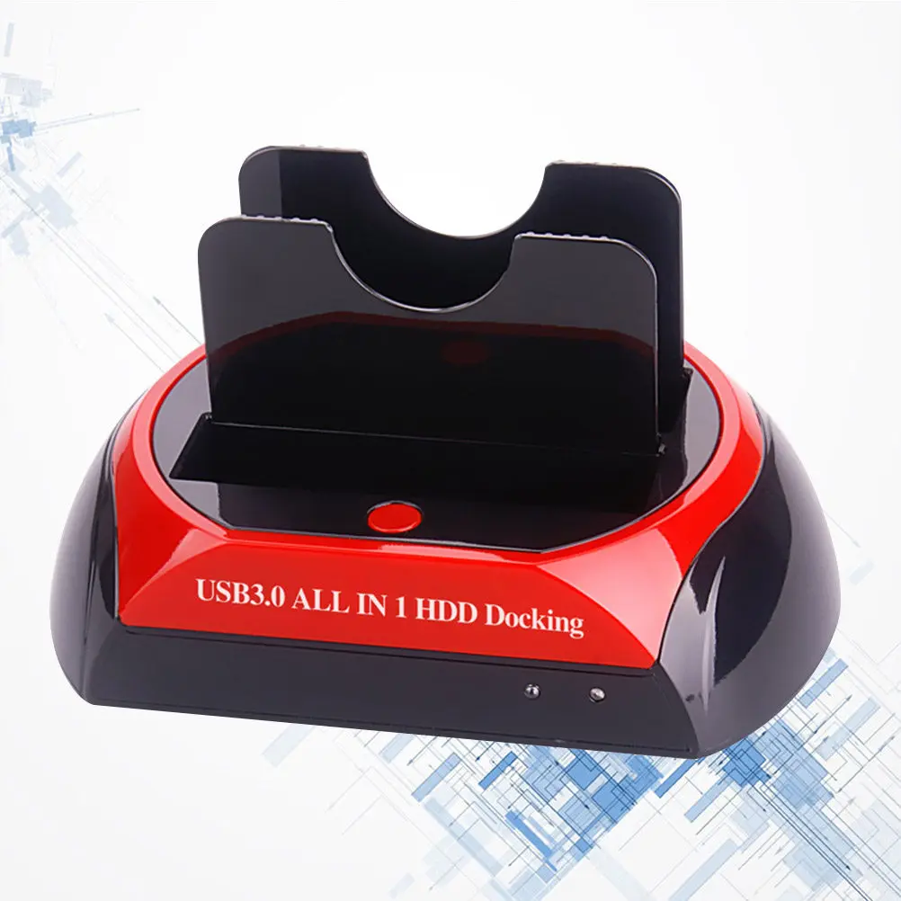 

Usb3.0 Dual Hdd Docking Station All-in-1 Hard Disk Base with Clone Function Supports 2X 2.5 3.5 Hdd Up to 2TB Hot Plug