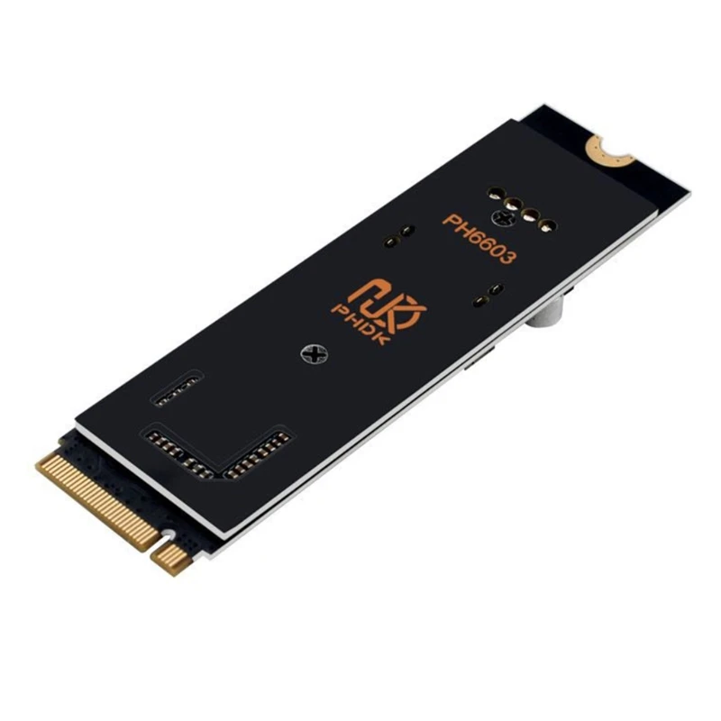 

Q22A Tool Less Installation M.2 NVME To Type E Adapter With Heat Dissipation Design