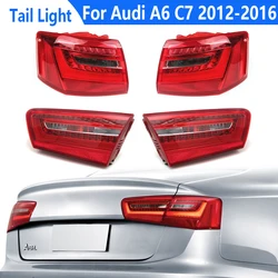 LED Rear Tail Light For Audi A6 C7 2012 2013 2014 2015 2016 Sedan Brake Reverse Bumper Stop Fog Light 4G5945093A 4G5945094A