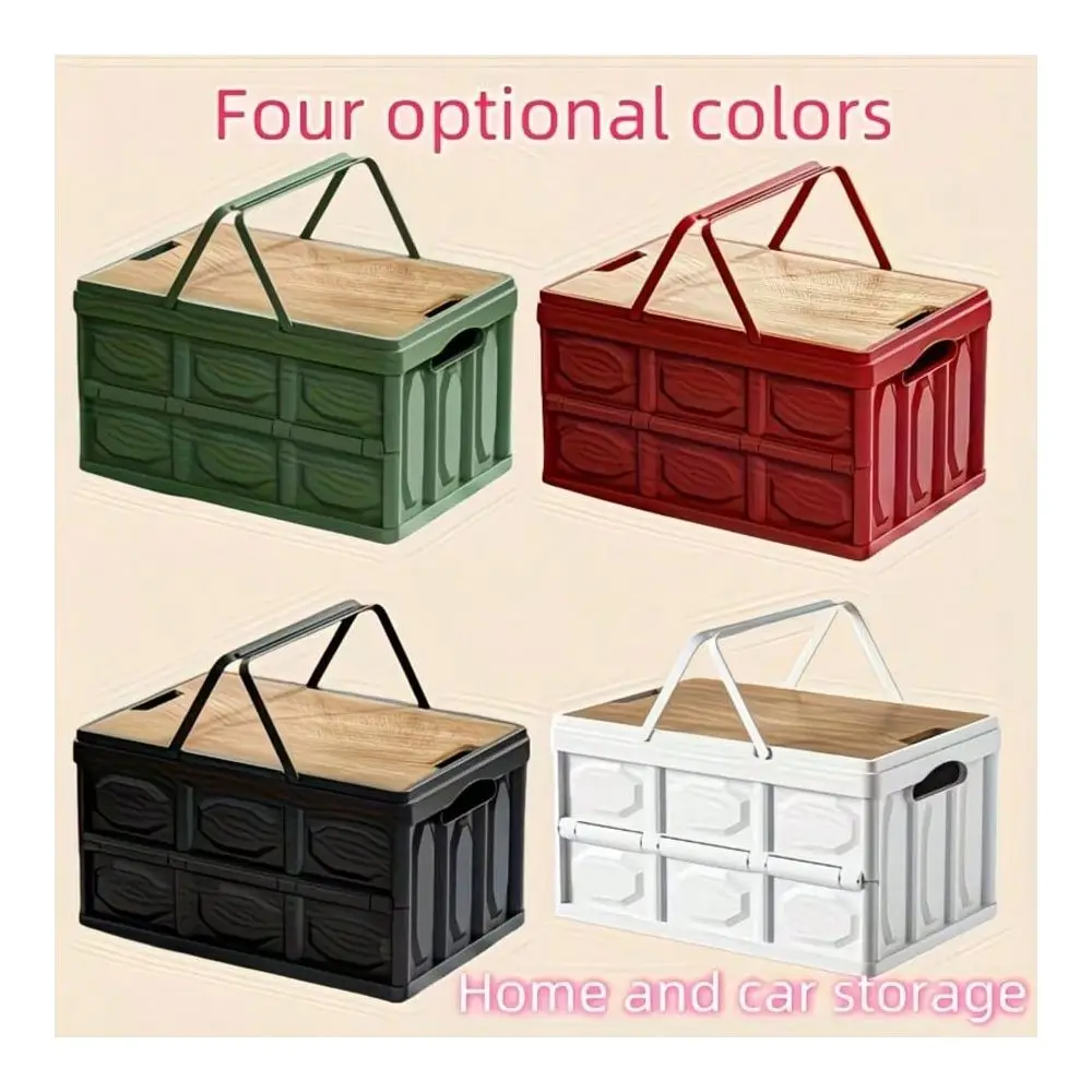 

Outdoor Storage Box With Lid, Foldable HighQuality Plastic Rectangular Car Trunk Organizer Bag, Suitable For Christmas And New