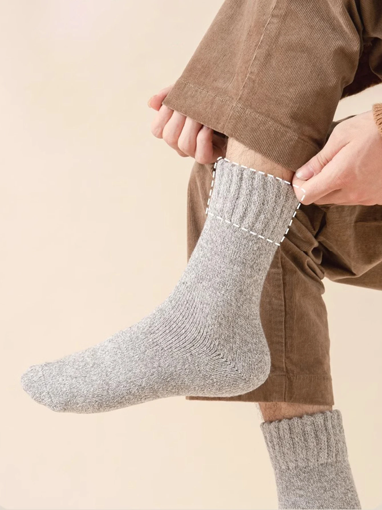 1/5 쌍 솔리드 컬러 패턴 여성 남성 스포츠 양말 두꺼운 모직 양말 커플 양말 Mid-Calf 양말 겨울 가을 남성 양말