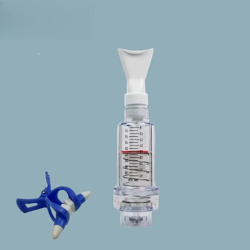 

Дыхательный тренажер. Упражнения дыханием легких для мышц. Улучшает регулируемый мундштук. Респиратор. Фитнес-завод.