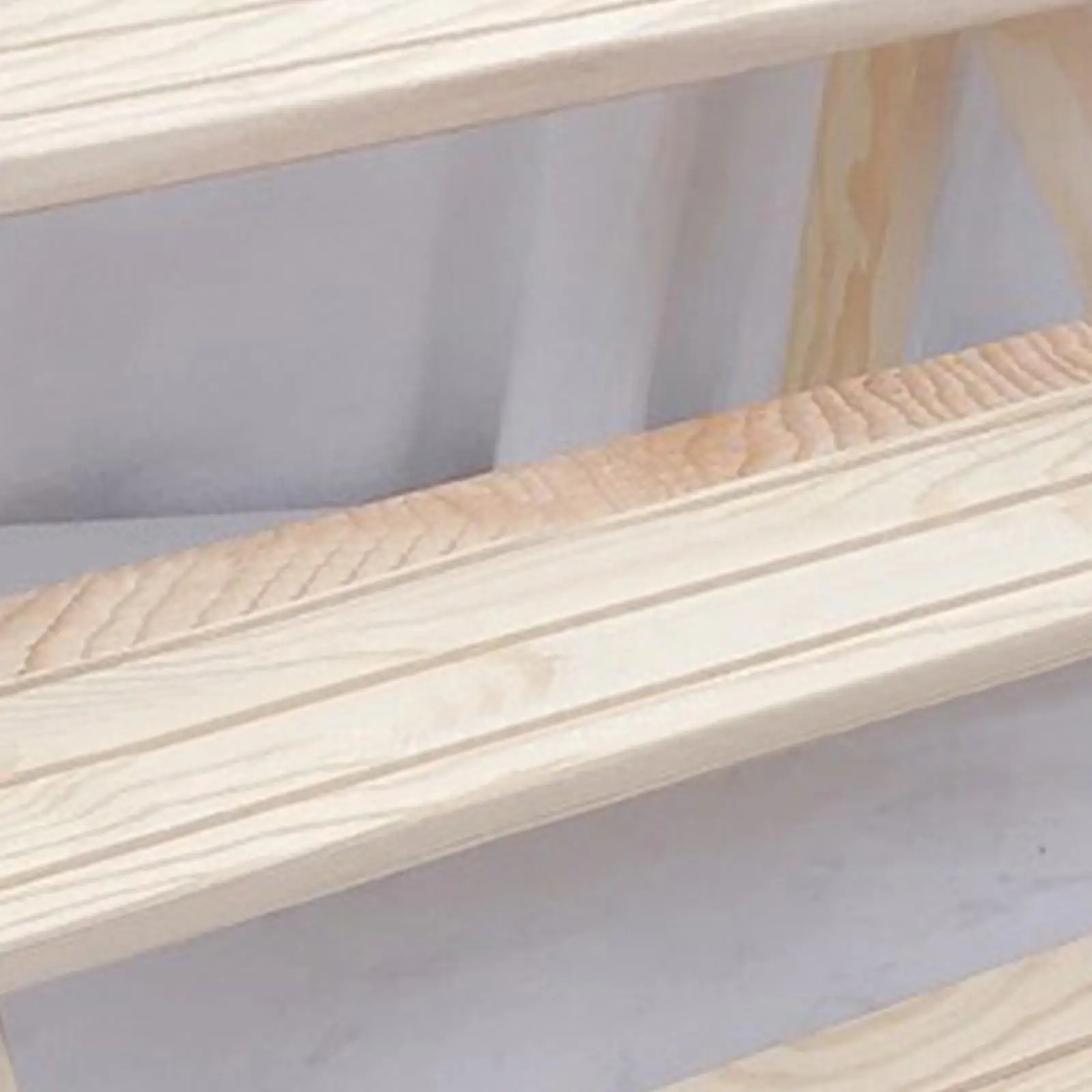 Solid Wood Nail Art Stand 3 Tier Ladder Design Manicure Display Shelf Detachable Holder for Nail Stickers and Decor
