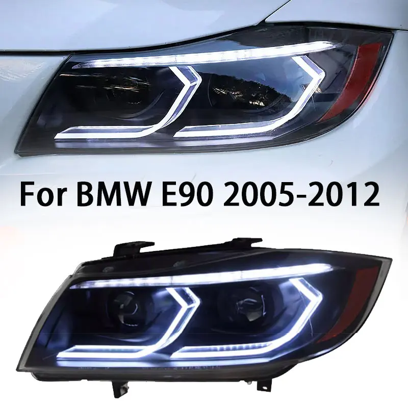 Car Headlighs for BMW E90 LED Headlight 2005-2012 Headlights 320i 325i 318i DRL Turn Signal High Beam Angel Eye Projector Lens