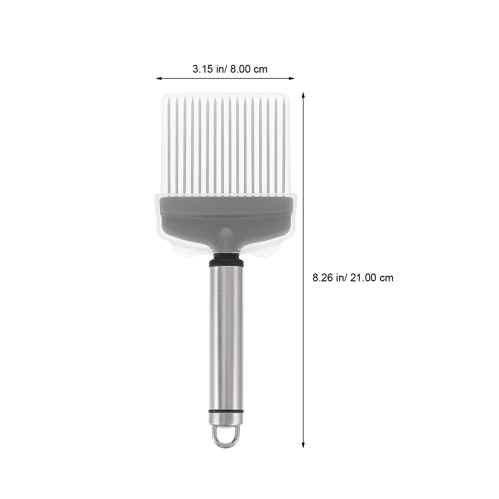 

1Pc Durable Stainless Steel Onion Slicer Meat Holder Slicing Tool Kitchen Gadget