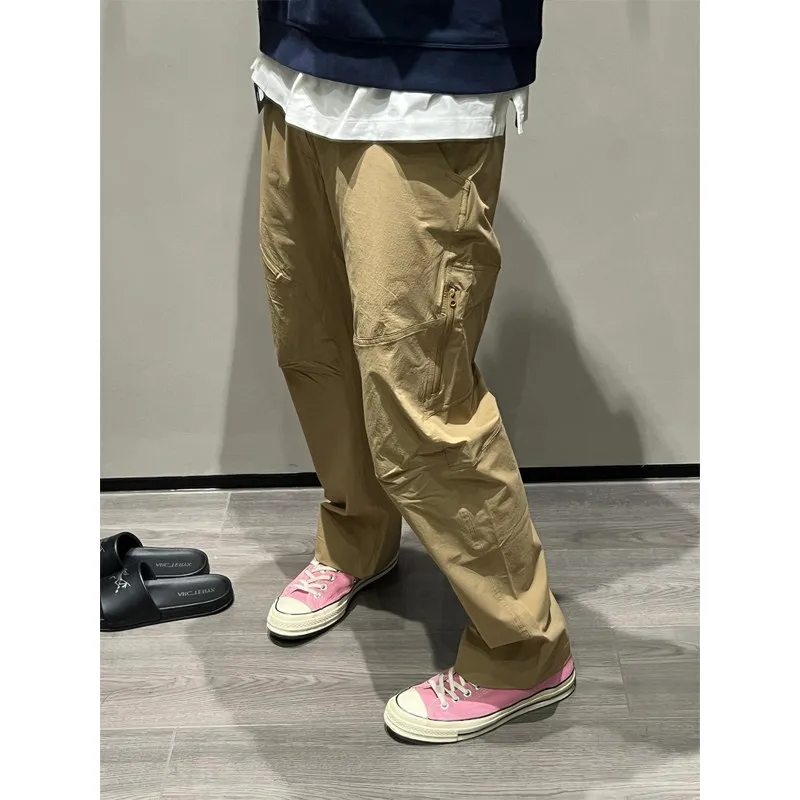 

Хаки, американские функциональные домашние плащи с птицами, мужские летние брюки из ледяного шелка, штаны для десантника, уличные альпинистские брюки...