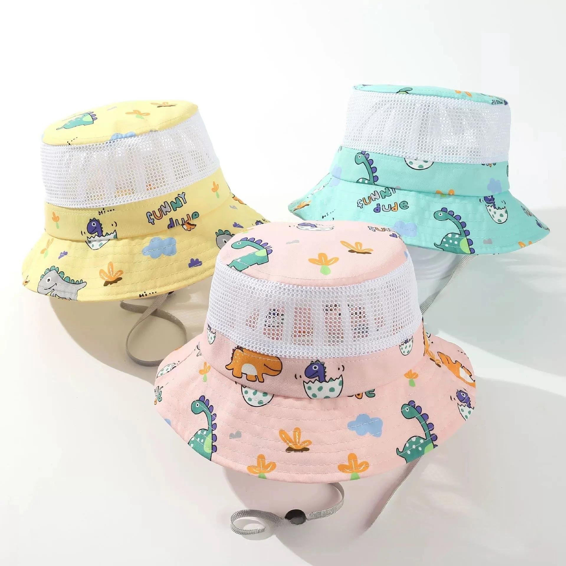 

Летняя сетчатая детская панама с мультяшным принтом, широкополая, дышащая, для защиты от солнца, для активного отдыха и путешествий