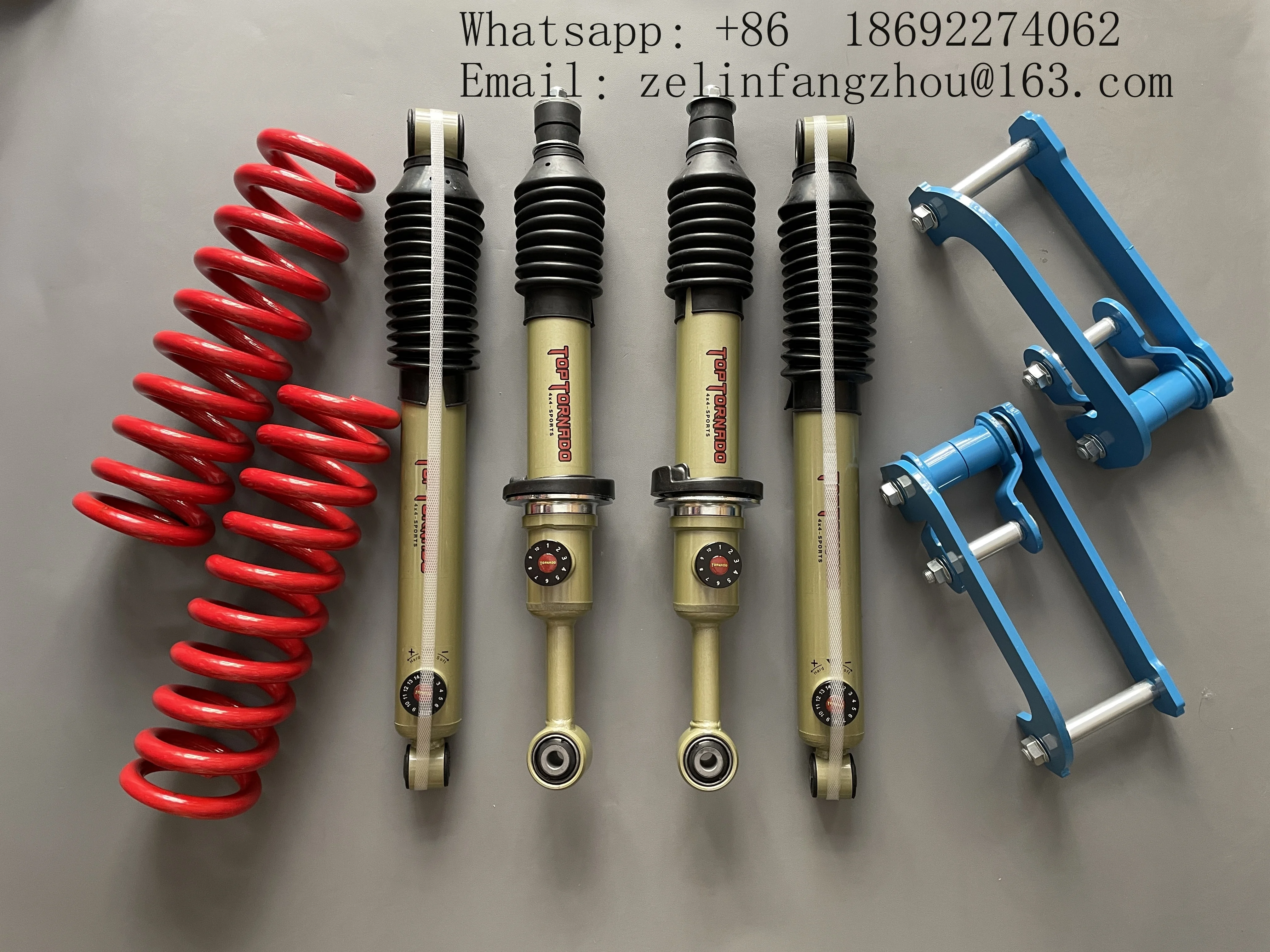 Off Road 2-inch Suspension Lift Kit with 4X4 Soft and Hard Adjustable Shock Absorbers Suitable for Ford RANGERT6/T7/T8/T9
