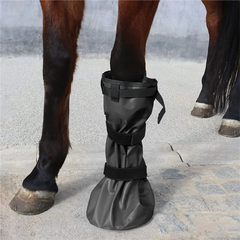 KYCOR-Horse Soaking Boot Equine Hoof Soaking Bag For Hoof Care,Hooves Wrapped Soaker Bags, Easy Use Draft Soak Sack,2 Pack B