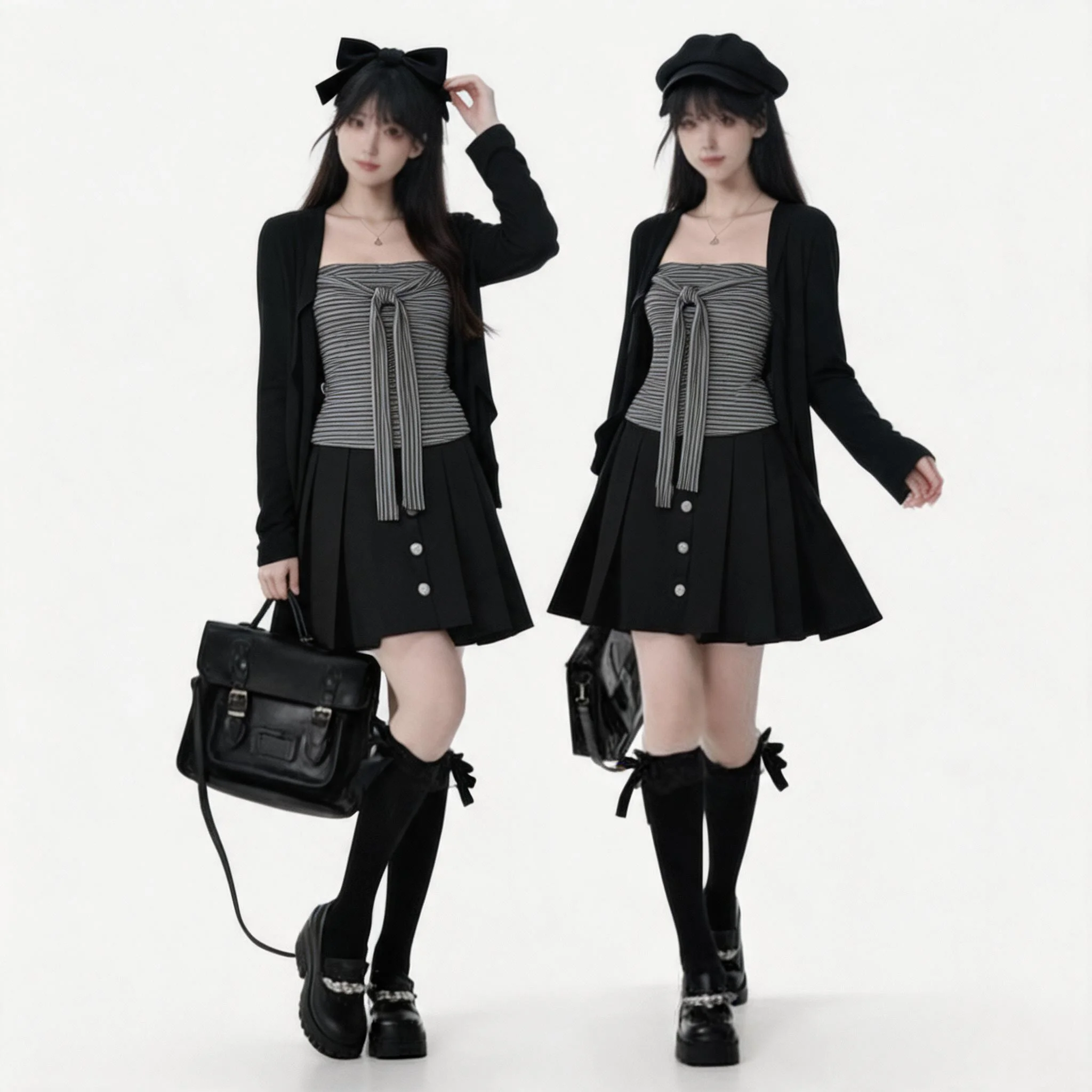 Locker geschnittene Bluse im koreanischen Stil für Damen, sanft, lässig, langärmelig, entspannt, einfarbig, für den täglichen Gebrauch, Frühling, Herbst, modische Oberteile, Hemden