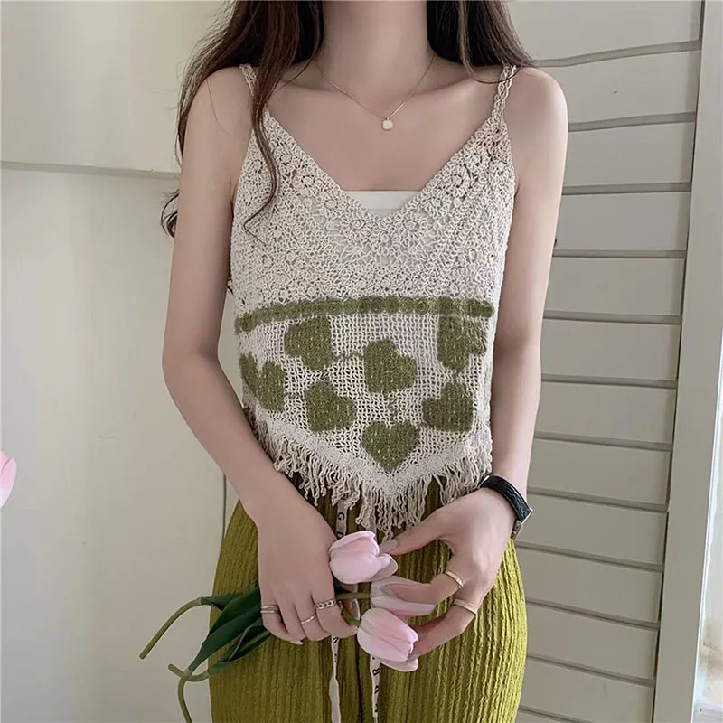 Noioso Miele Moda Chic Nappa Maglia Crop Top Estate Amore Design Senso Canotta Nicchia da donna Indossa Breve Spice Girl Top Wome