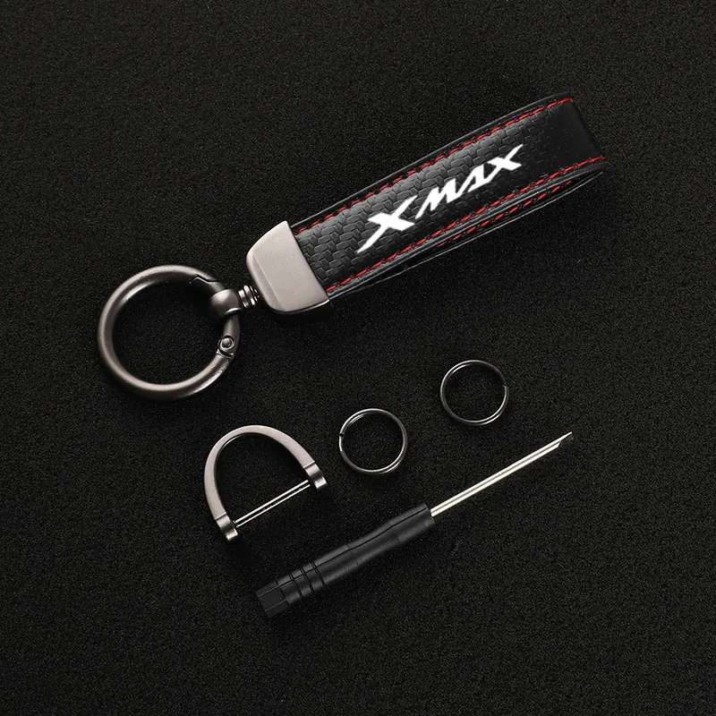 Porte-clés moto en fibre de carbone de haute qualité, porte-clés pour Yamaha XPrévention 300 XPrévention 250 X MAX XMAX X-MAX 300 250 125 250 300 400