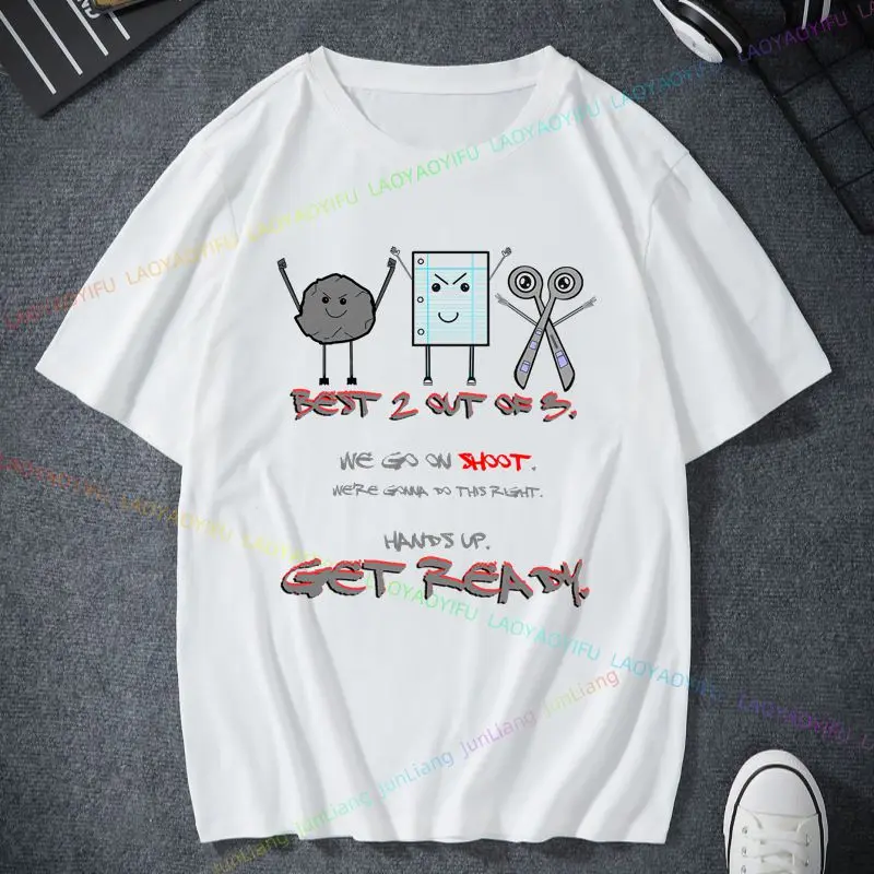 Les ciseaux Rock-paper sont amusants et mignons. Je ne peux pas simplement obtenir le long paisement? T-shirt adapté aux hommes et aux femmes