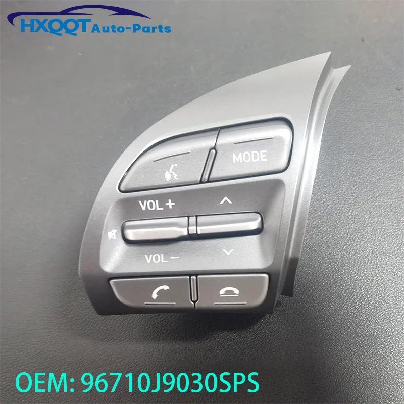 Left Multifunction Steering Wheel Bluetooth Fixed Speed Button Audio Switch For Hyundai Kona EV150 OEM 96710J9030SPS