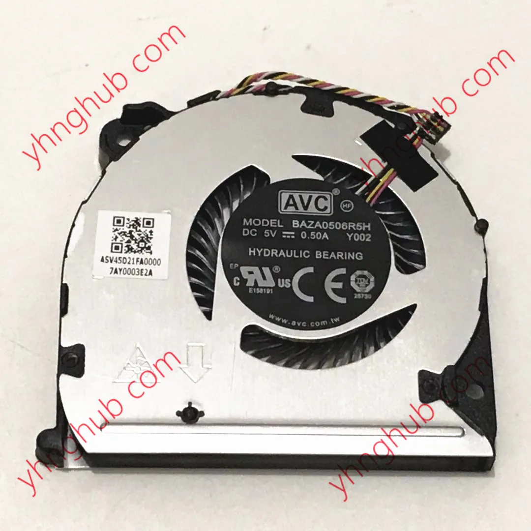 

AVC BAZA0506R5H Y001 Y002 DC 5V 0.5A 4-Wire Cooling Fan