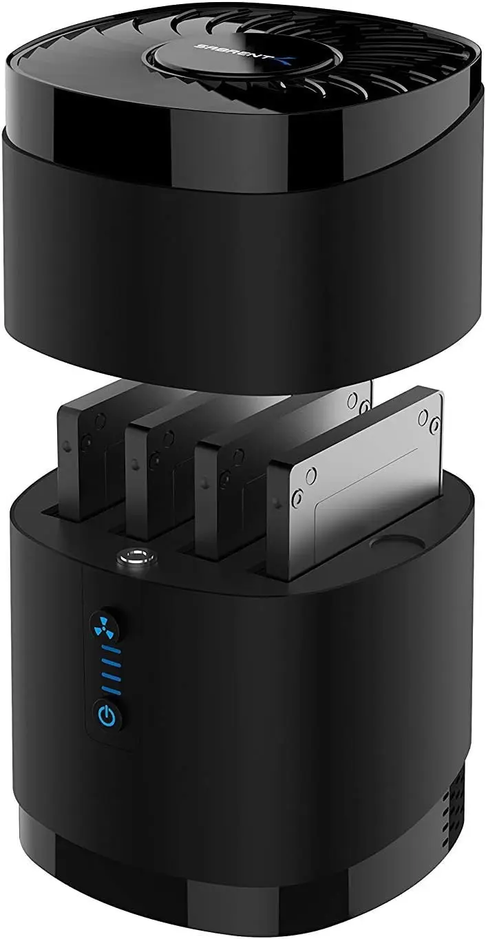 

Док-станция USB 3.0 на 4 отсека для SATA SSD/HDD, без использования инструментов, до 4x16 ТБ, с вентилятором охлаждения, скорость передачи данных 5 Гбит/с
