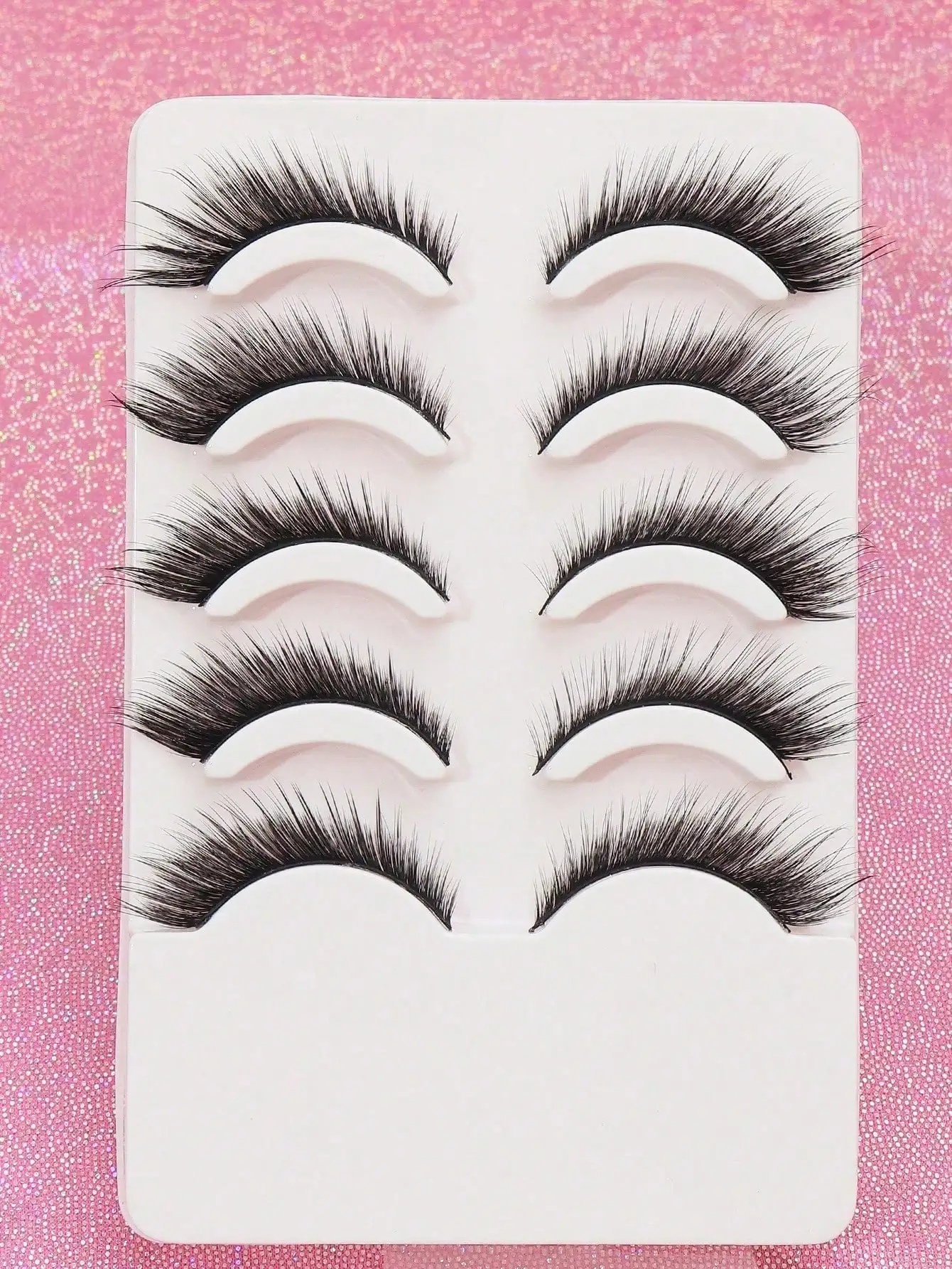 AYRMILLA 5 paires oeil de chat cils vaporeux 3D vison naturel longs faux cils Volume dramatique faux cils maquillage Extension de cils