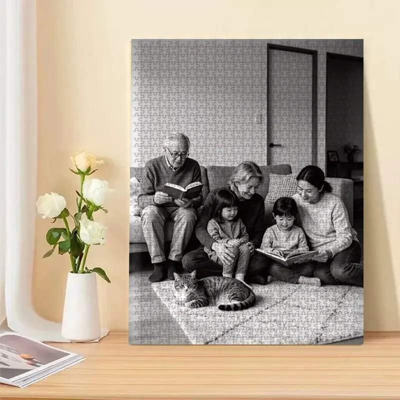 35/300/500/1000pcs Personalized Custom Photo Puzzle Selfie Photo This Personalized Puzzle Can Be A Unique Gift For Family