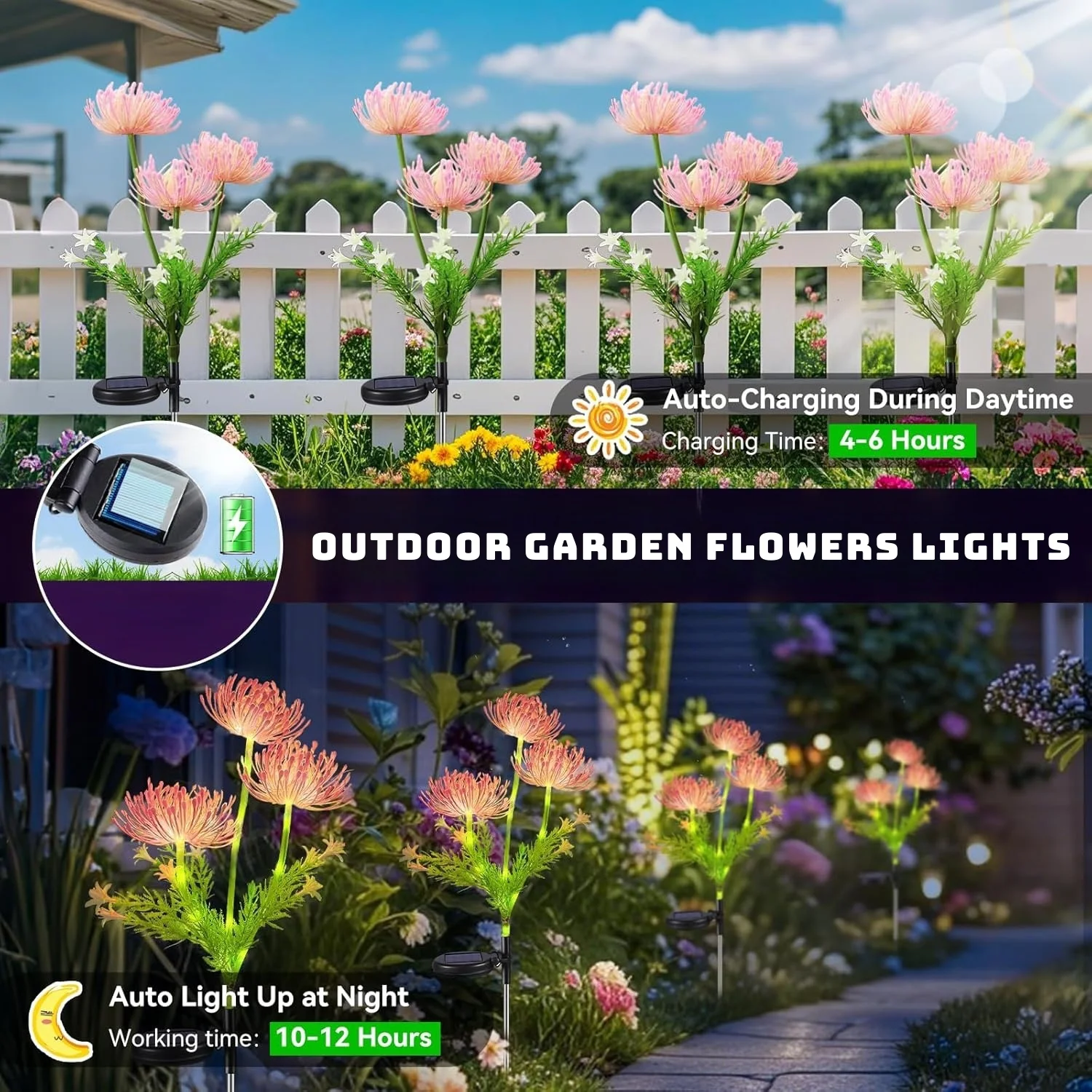 Solar Flower Decorative Lights - Yard Lighting Decor 评论和价格