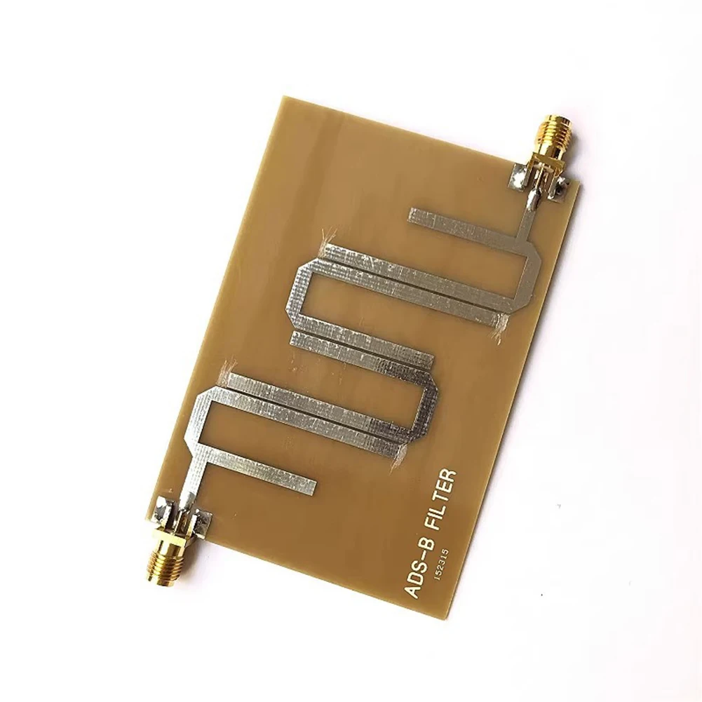 

ADSB microstrip bandpass filter for receiver board 11 2 GHz transmission range with female connector for noise filtering