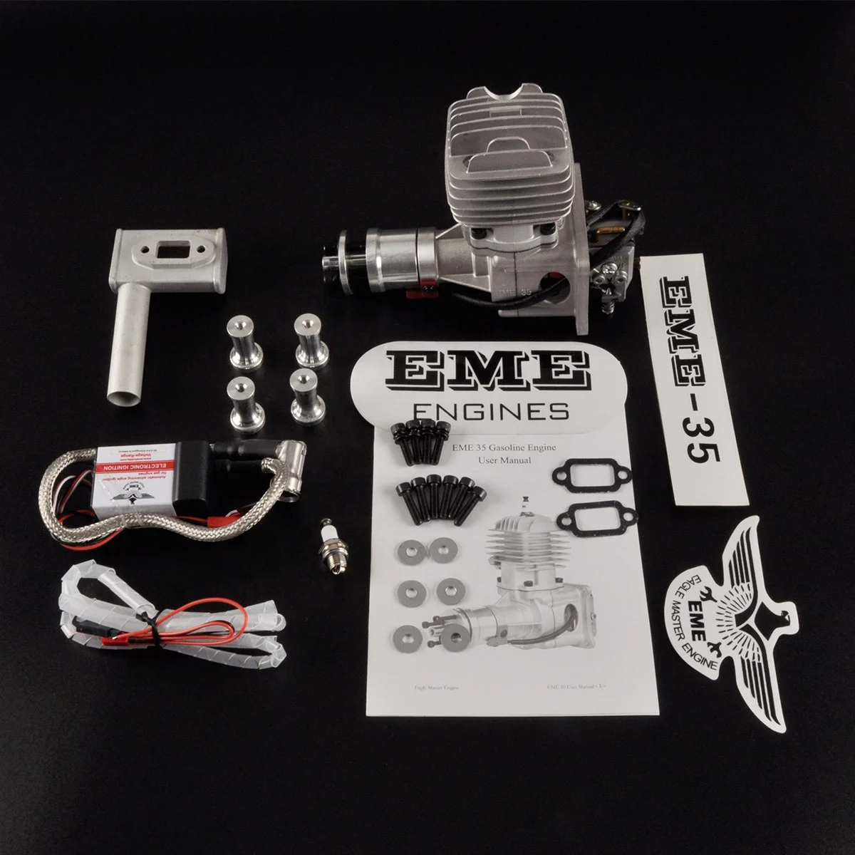 EME 35CC モデル飛行機用エンジン RC飛行機用 排気量1550RPM 空転速度エンジン