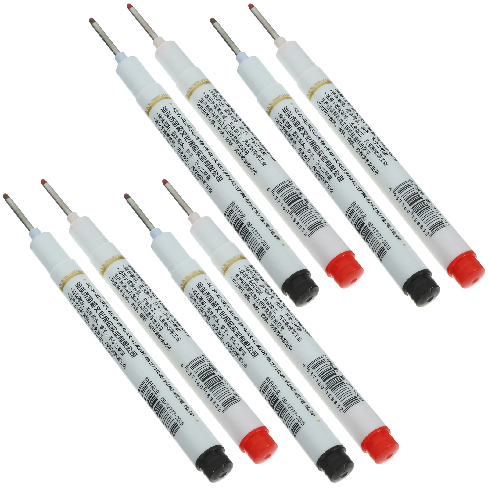 

8 Pcs Marker Pen Pencil Long for Construction Marking Glass Fine Line Carpenters Tools Drilling Hole Position