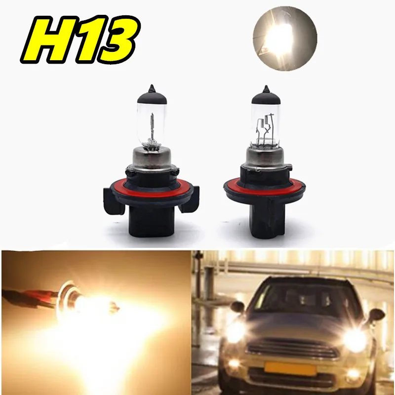 

2PCS Auto Halogen Bulb 9008 12V 60/55W yellow clear 3200K Halogen Bulb Car Headlight Bulb Quartz Material Car Accessories