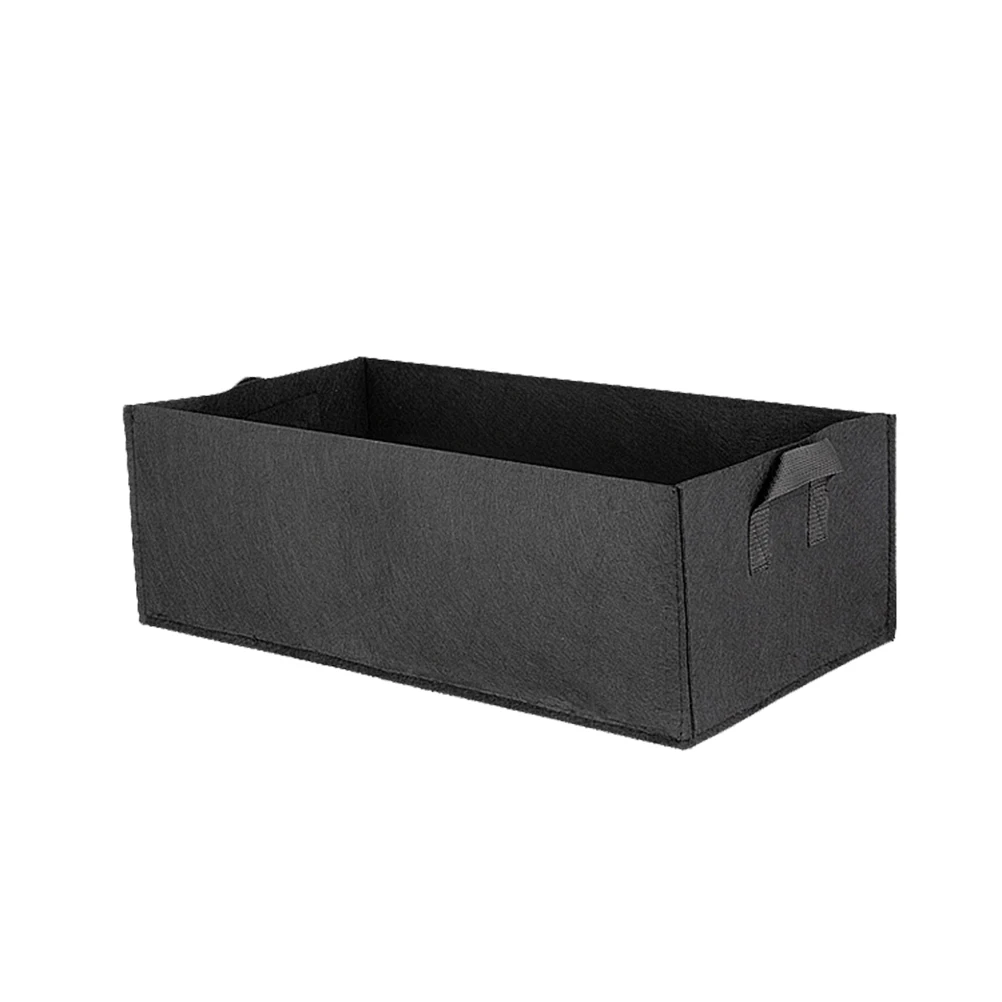 

Square Planting Bag Foldable Fabric Grow Container Lightweight Garden Growth Bag Double Handles Balcony Vegetable Herb