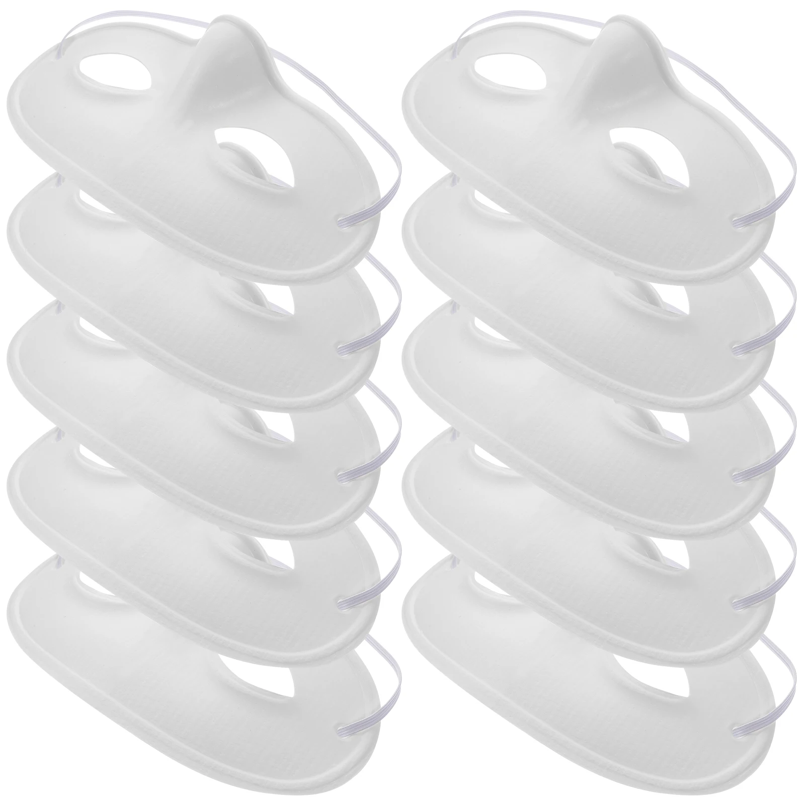 

10 Pcs Blank Masks Plain White DIY Paintable Paper Face Masks for Masquerade Party Carnival Bulk Unfinished Decoratable