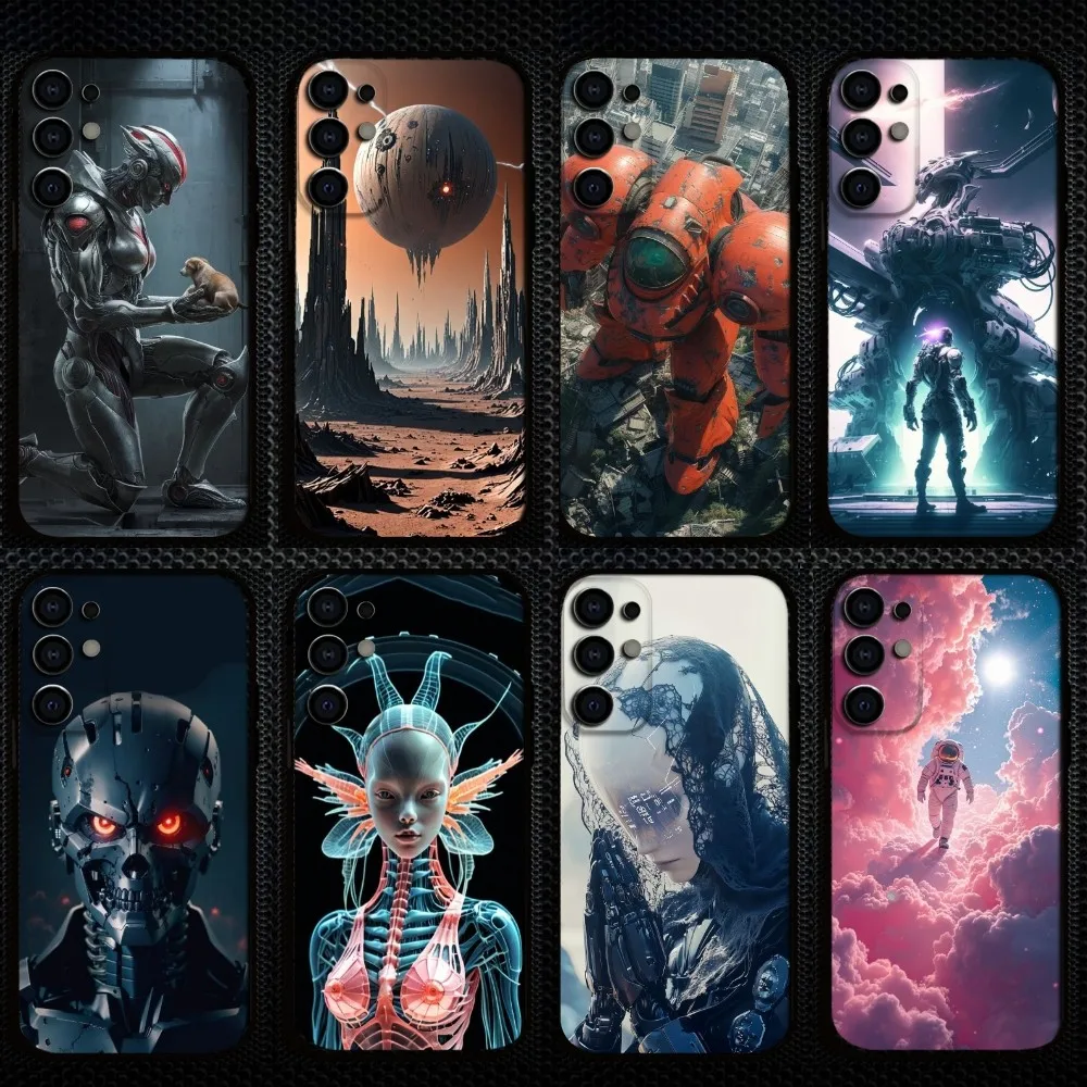 

spacerobot Phone Case For Samsung S25/S24/S23/S22/S21/S20/Plus,Fe,Lite/Others Black Cover