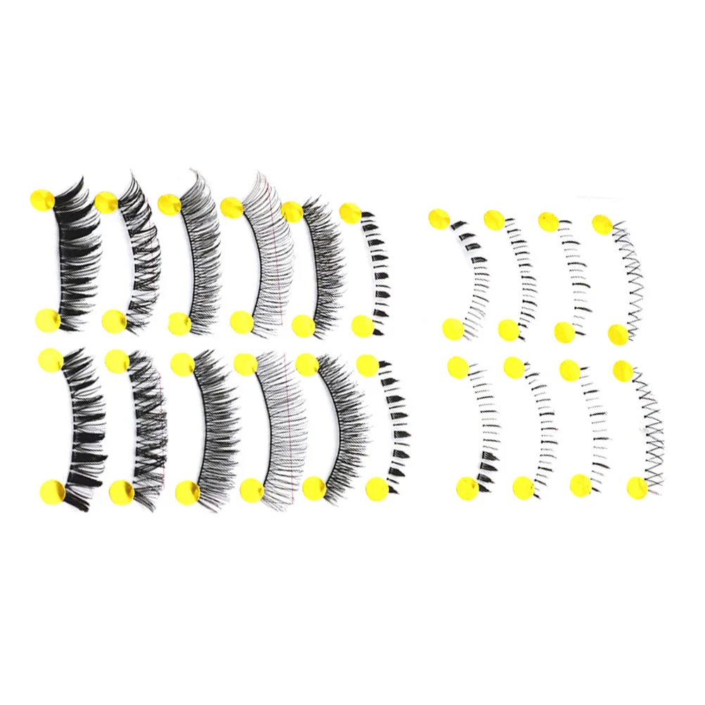 

10Pairs Handmade Mix Style Fake Eyelash Natural Long Thick Curly Strip Bright Attractive Reusable False